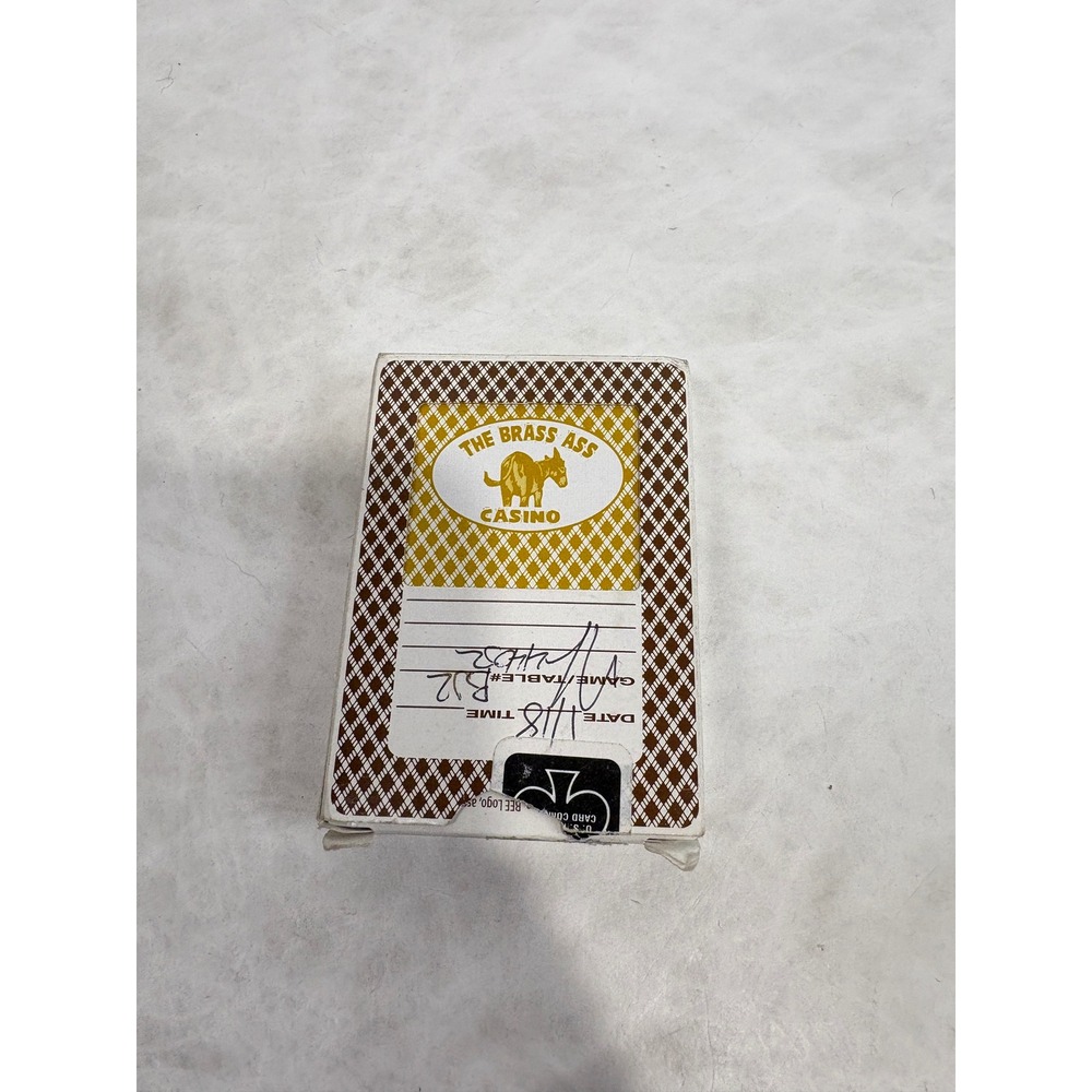 Bee Club Special Playing Cards The Brass Ass Casino Cripple Creek Used Deck